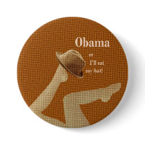 Obama or I'll Eat My Hat Button