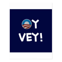 obama oy vey post card