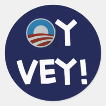 obama oy vey sticker