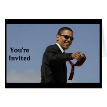 Obama party invitations cards