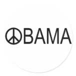 OBAMA PEACE SIGN STICKERS