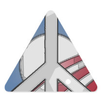 Obama Peace Sign Triangle Sticker