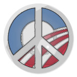 Obama Peace Sign stickers