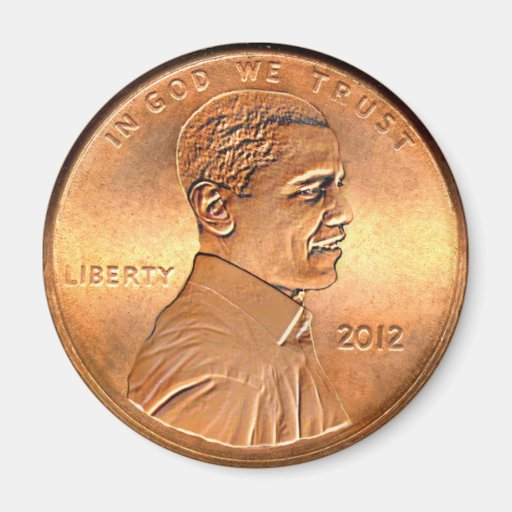Obama Penny 2012 Magnet