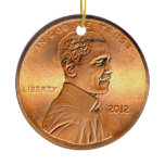 Obama Penny 2012 Ornament