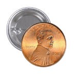 Obama Penny 2012 Pinback Button