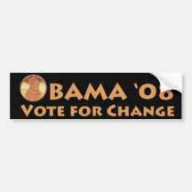 Obama Penny Bumper Sticker
