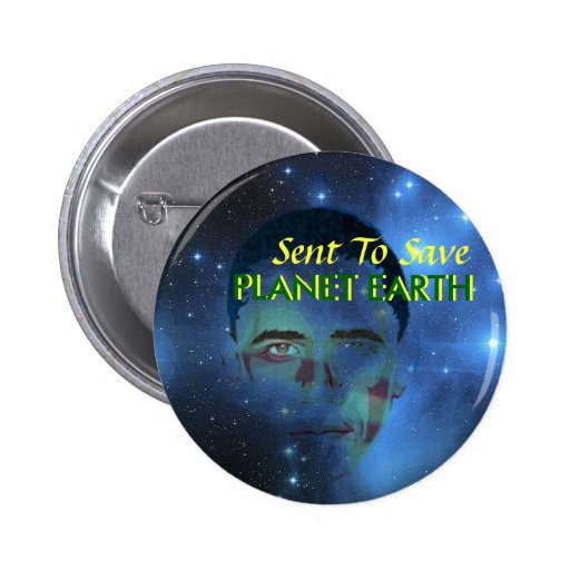 Obama Planet Earth Button