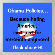 Obama policies poster