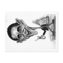 Obama Postcard-caricature