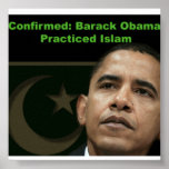 Obama Practiced islam poster