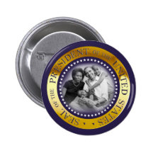 Obama Presidential Seal Portrait Pin