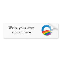 Obama Pride Button Bumper Sticker