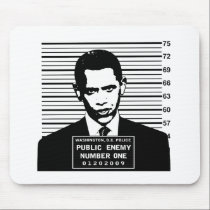 Obama - Public Enemy Number One mousepads