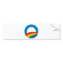 Obama Rainbow Bumper Sticker