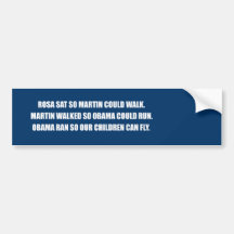 OBAMA RAN SO OUR CHILDREN CAN FLY.png Bumper Sticker