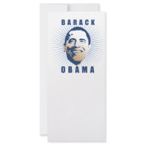 Obama rays blue rack card template
