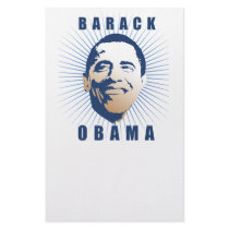Obama rays blue custom stationery