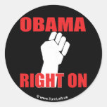 OBAMA RIGHT ON STICKER