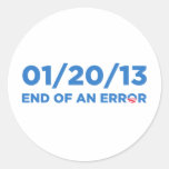 Obama Round Sticker