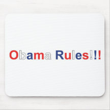 obama rules mouse pad