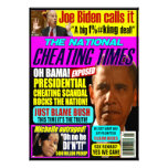 Obama Scandal Greeting Card Personalized Invite