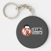 OBAMA SCARES ME KEYCHAINS