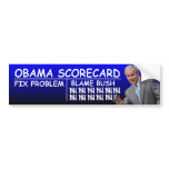 Obama Scorecard: Blame Bush