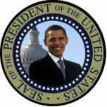 Obama Seal Blue Photo Sculpture