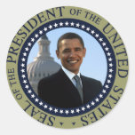 Obama Seal Gold Round Sticker