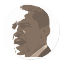 Obama Sepia Tone Portrait Sticker Sheet