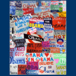 Obama Sign Collage Dry Erase Board dry erase boards