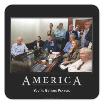 Obama Situation Room Demotivational Sticker Set