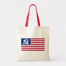 Obama Socialist Flag Canvas Bags