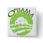 Obama St Patricks Day Buttons