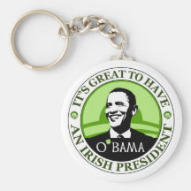 Obama St. Patrick's Day Key Chain