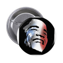 Obama StStripe 3black Buttons