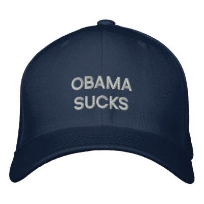 OBAMA SUCE le chapeau brodé