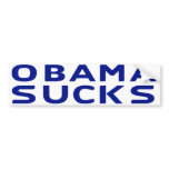 Obama Sucks Bumper Sticker