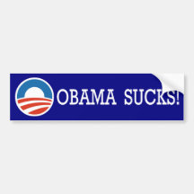 OBAMA SUCKS! BUMPER STICKER