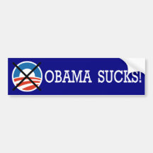 OBAMA SUCKS! BUMPER STICKERS
