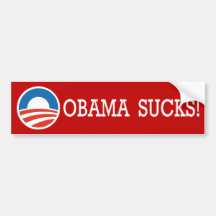 OBAMA SUCKS! BUMPER STICKERS