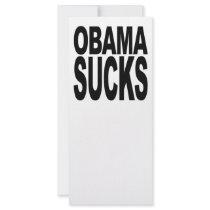 Obama Sucks Full Colour Rack Card