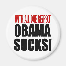 Obama Sucks Refrigerator Magnet