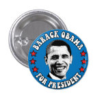 Obama super pour le Président Button Badge Avec Épingle