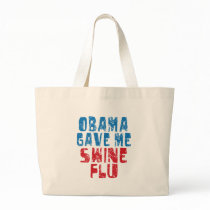 obama swine flu canvas bags