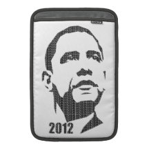 Obama Text Design 2012 MacBook Sleeves