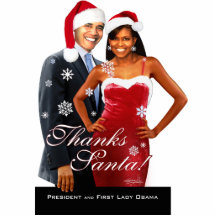 Obama - Thanks Santa Photo Sculpture