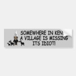 Obama the idiot,anti Obama Bumper Sticker