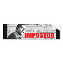 Obama the Impostor Bumper Stickers